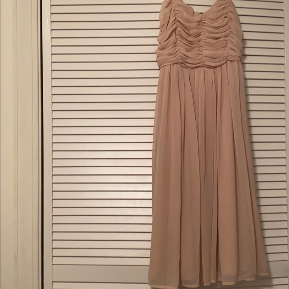 Pink mid length dress